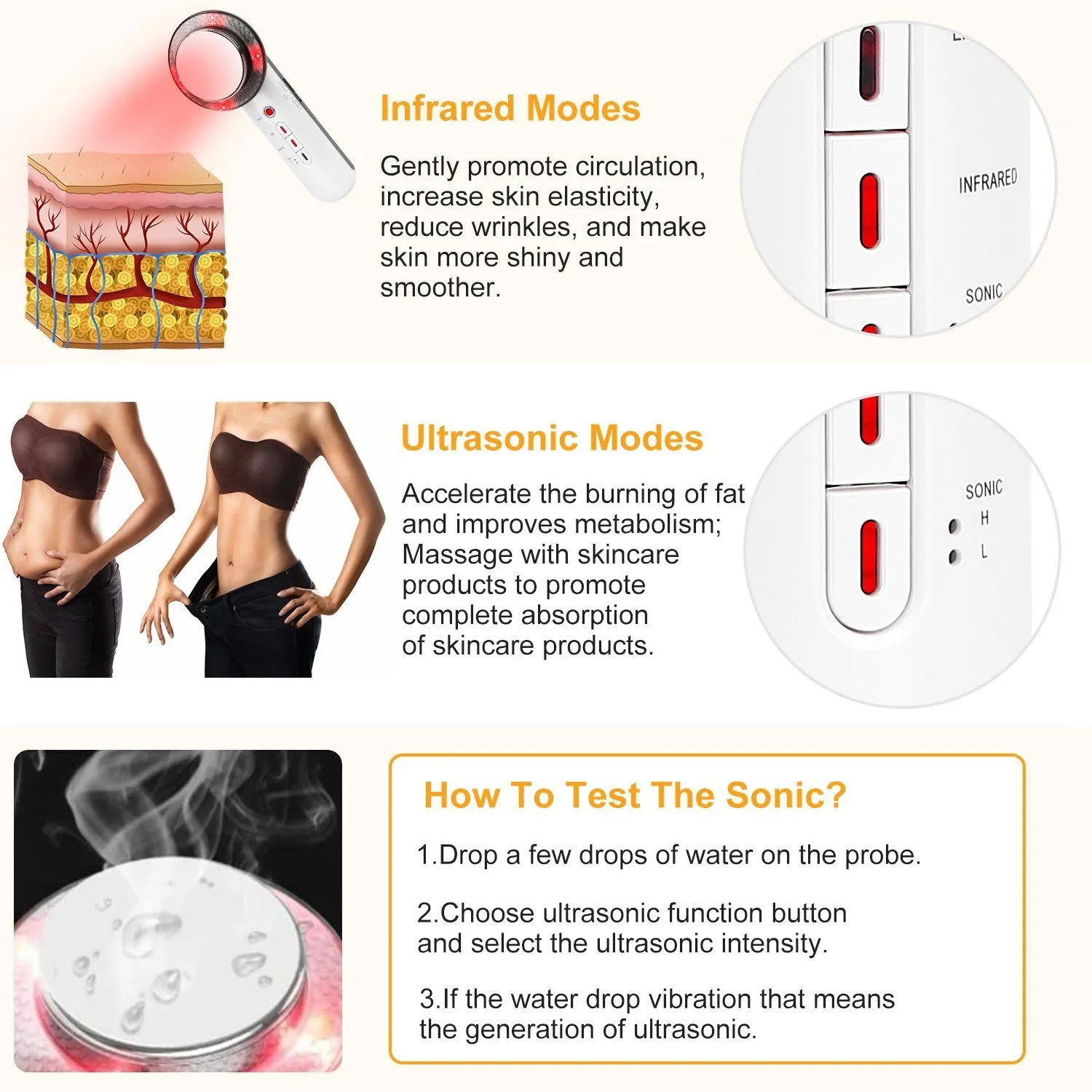3-in-1 Multifunctional EMS Infrared Massager Fat Remover