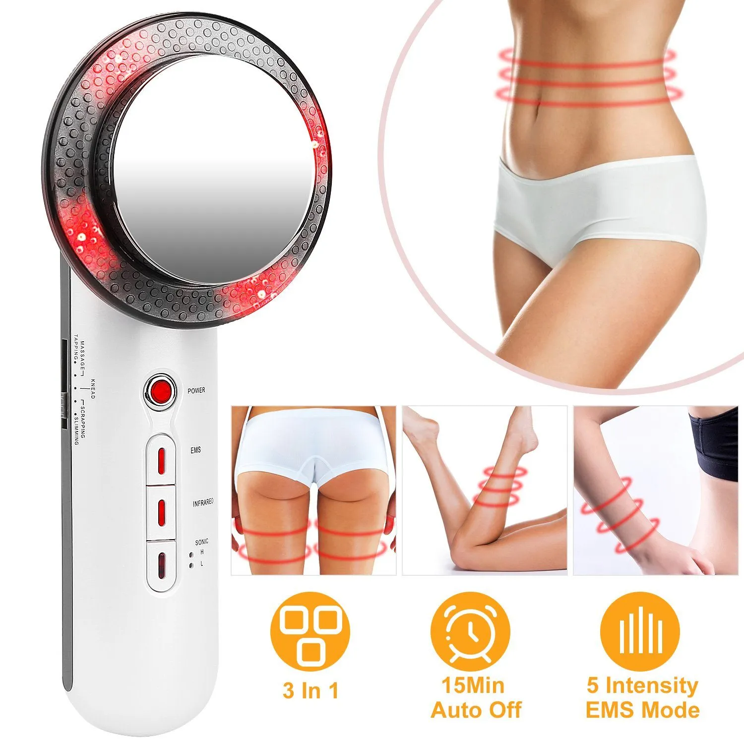 3-in-1 Multifunctional EMS Infrared Massager Fat Remover