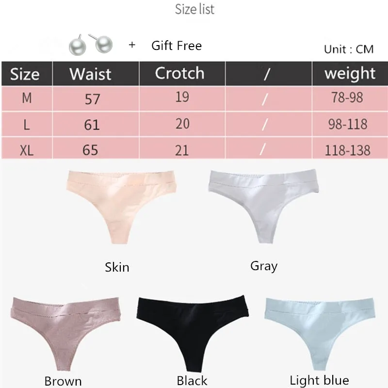 3 pack Thong Panties String Underwear Briefs Sexy Lingerie Pants Intimate Ladies Low-Rise G-String