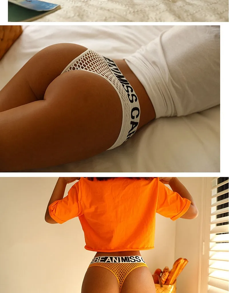 3 Pack Transparent Sport Panties Set Underwear Seamless Thongs G-String Comfort Lady Lingerie Soft Briefs