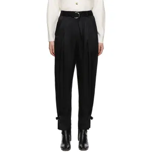 3.1 Phillip Lim Black Satin Track Trousers