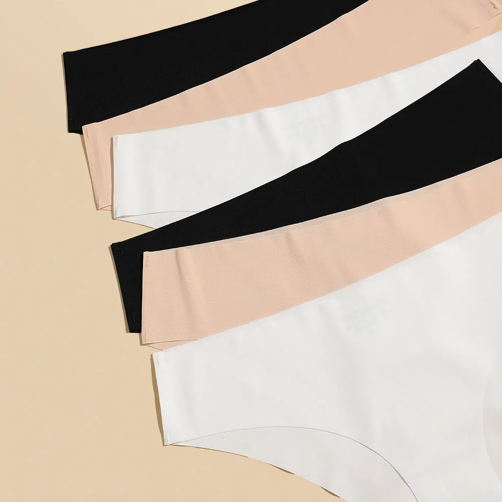6 Pack Seamless Panties - Low Rise Bikini