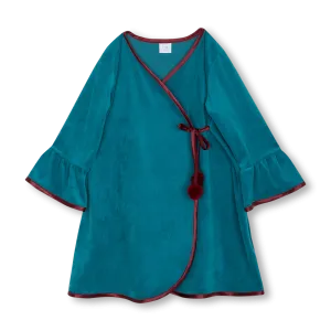 AGNIA KIDS' ROBE EMERALD
