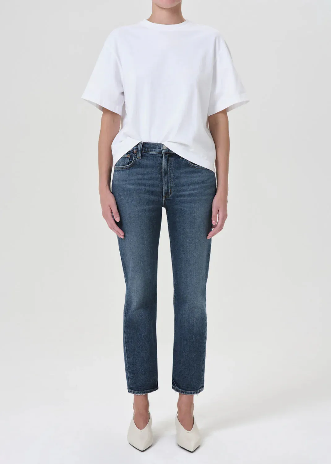 AGOLDE Jeans Kye Mid-rise Slim Fit in Control Denim