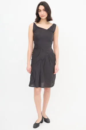 Asymmetric Ruched Dress