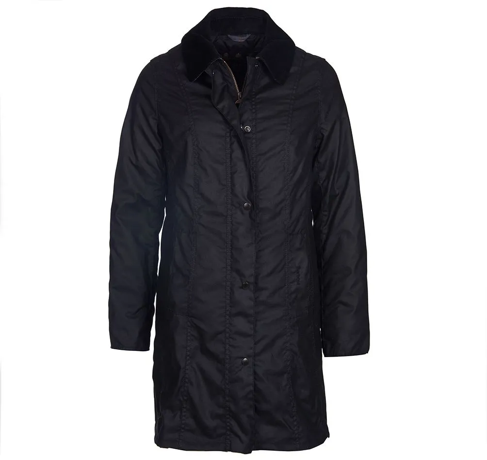 Barbour Black Belsay Waxed Cotton Jacket (Ladies)