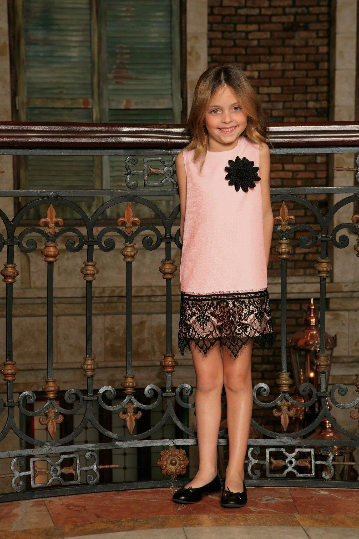 Blush Pink Stretchy Sleeveless Mother Daughter Dress