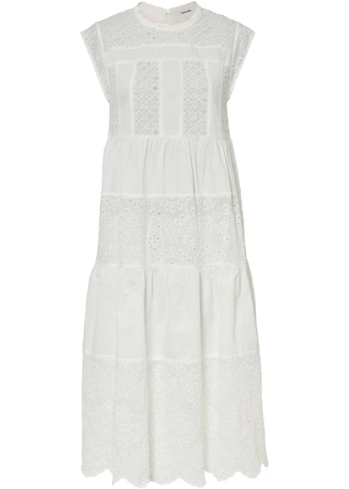 Bodyflirt lace midi dress, white