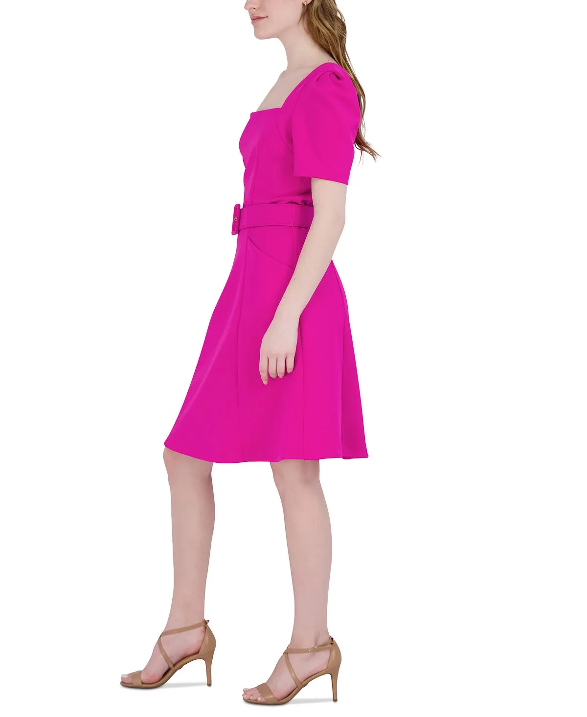 Donna Rico Women's flared dress with belt Donna Ricco