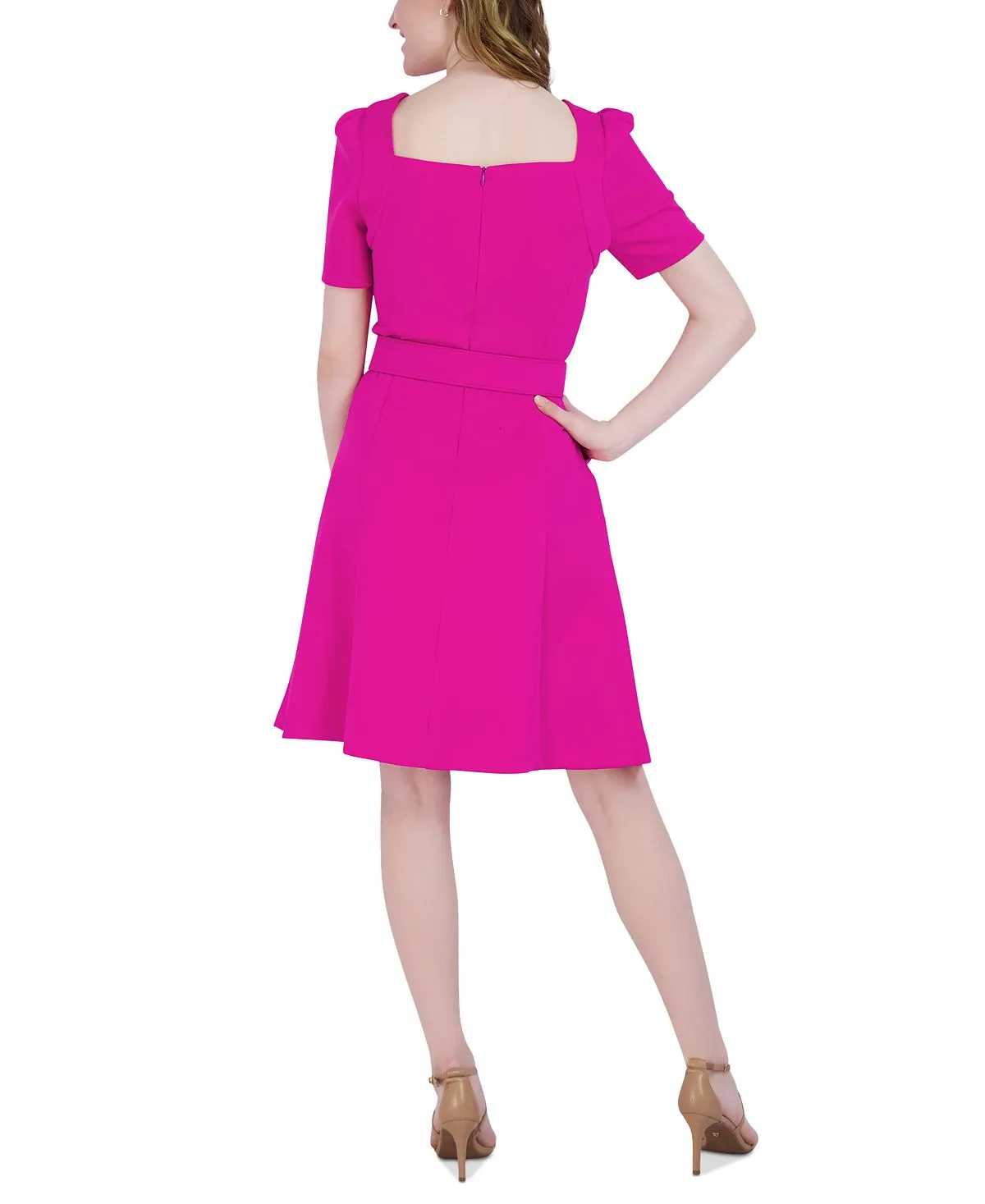 Donna Rico Women's flared dress with belt Donna Ricco