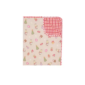 Double Layer Blanket Christmas 2 Beige   Checkers Red -36M