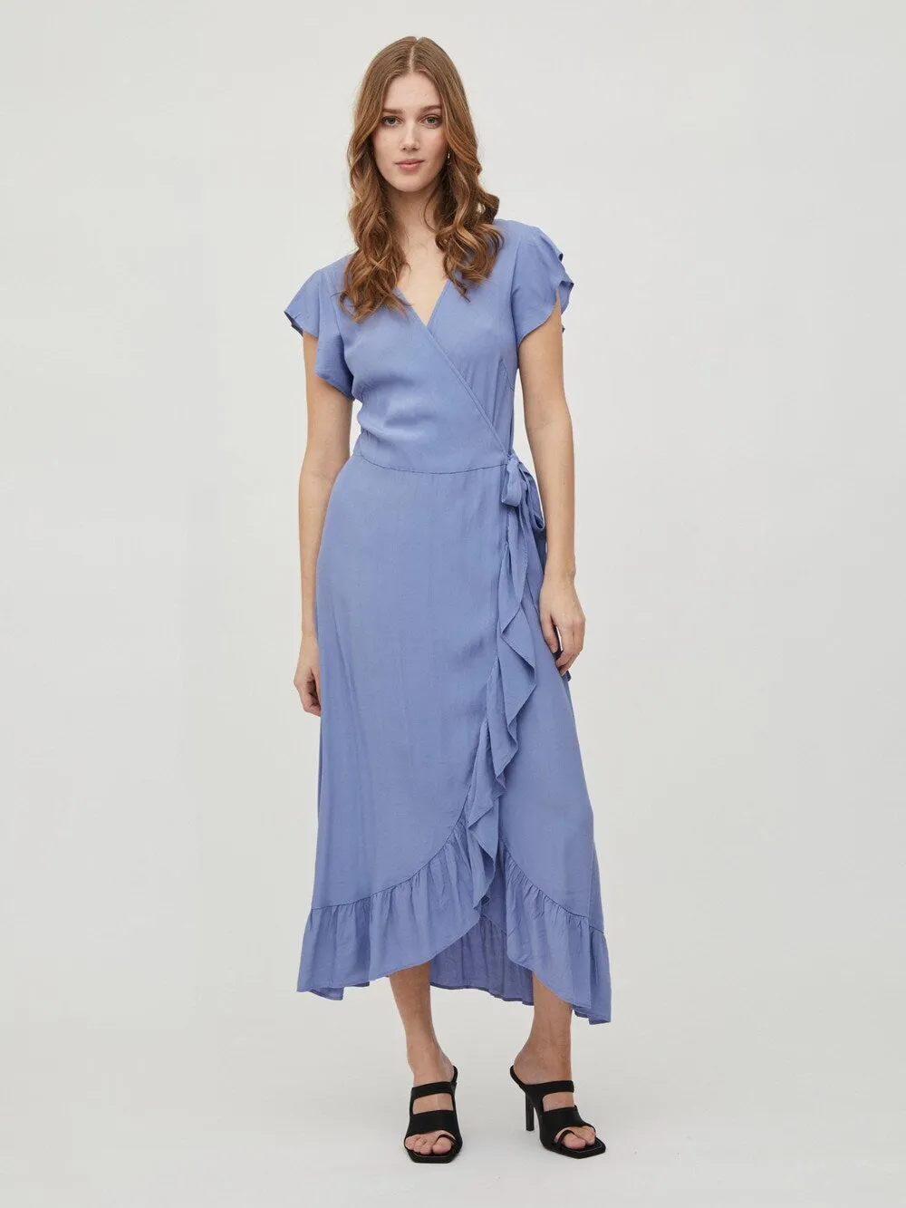 Dress Vila FINI, smoke blue