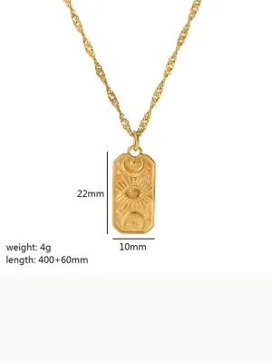 Fashionable and versatile heart-shaped textured pendant necklace