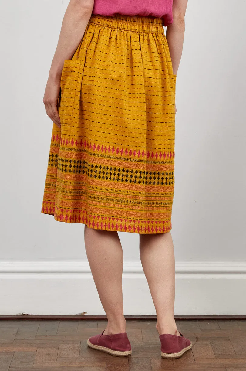 Gathered Handloom Skirt