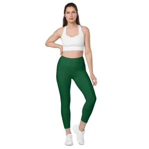 GG - Women's Leggings with pockets - Forest Green