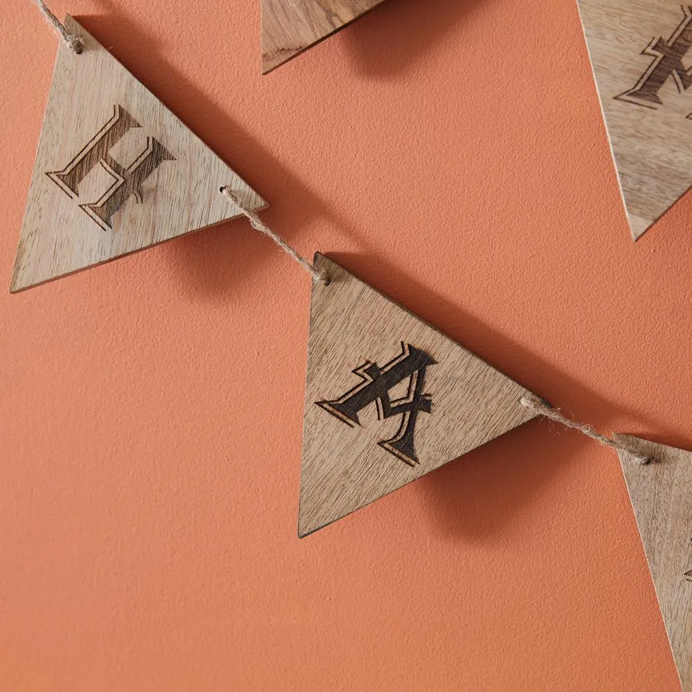HAPPY HARVEST WOODEN BANNER