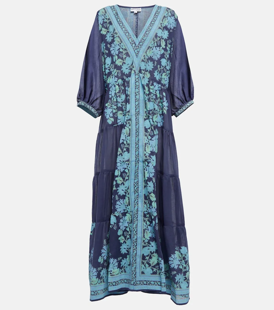JULIET DUNN Floral Cotton Maxi Dress, Multicolor