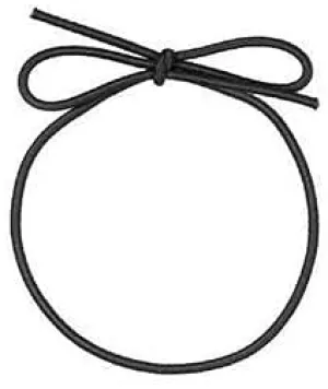 K-Kraft Stretch Loop Ribbons for Crafts and Easy Gift-Wrapping, 100 Units (6 Inch, Black)