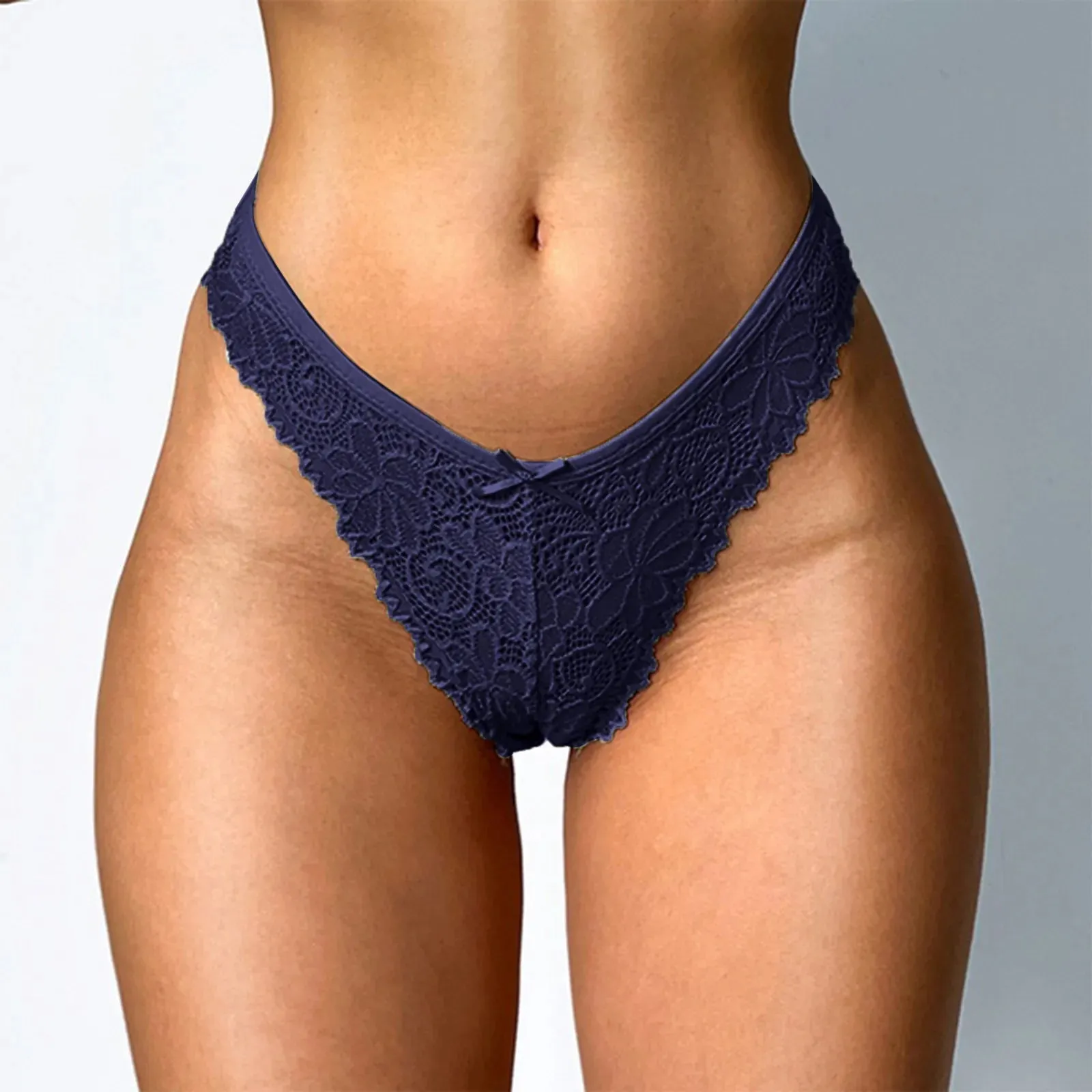 Lace Thong Womens Panties Seamless Mesh Floral G-String Lingerie Transparent