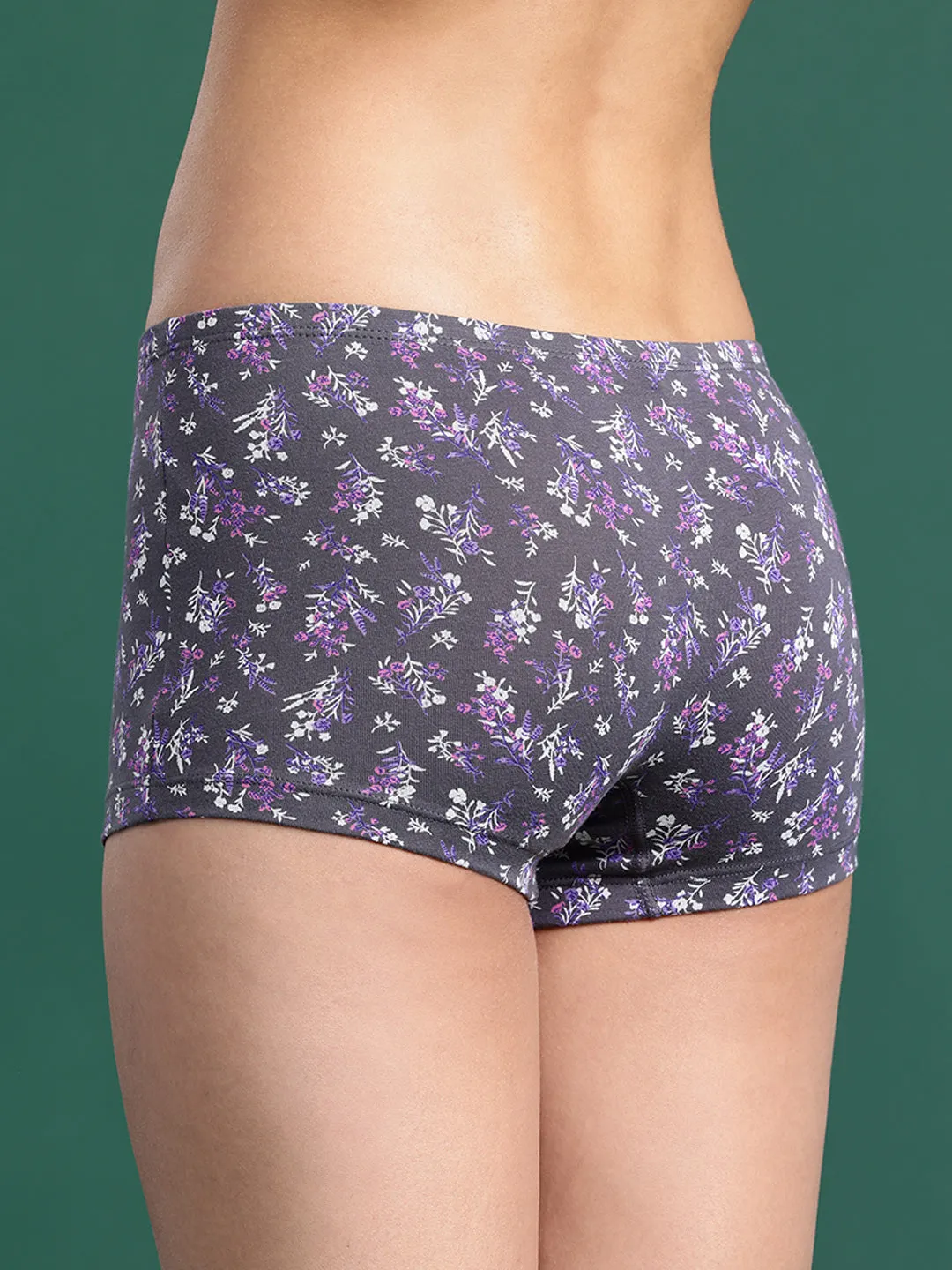 LEADING LADY Women’s Printed Mid-Rise BoyShort Brief Pack Of 3 | JOY-PR-27-3 |