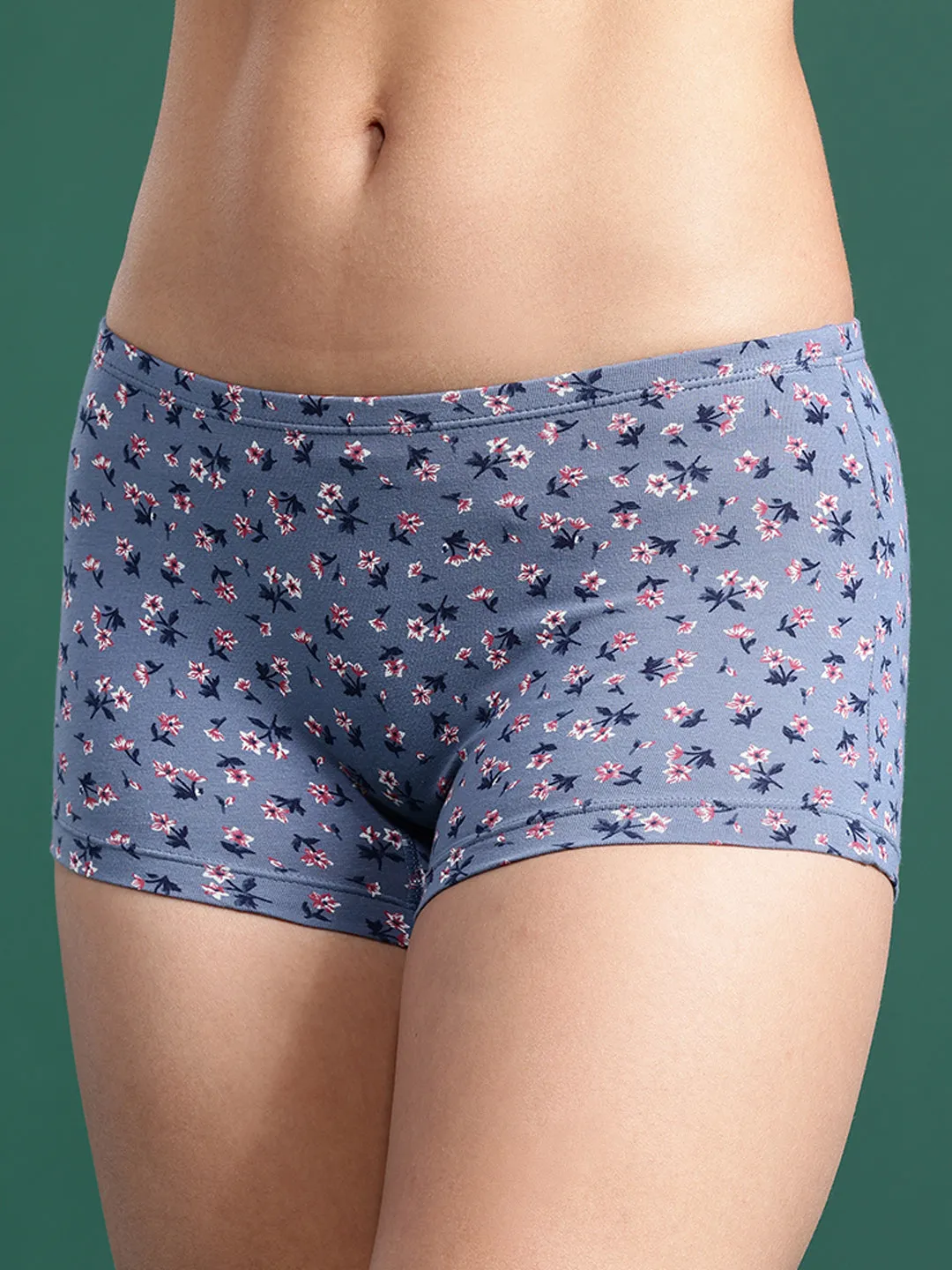 LEADING LADY Women’s Printed Mid-Rise BoyShort Brief Pack Of 3 | JOY-PR-27-3 |