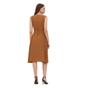 LILYSILK Lilysilk Women's Orchid Sleeveless V-Neck Silk Dress