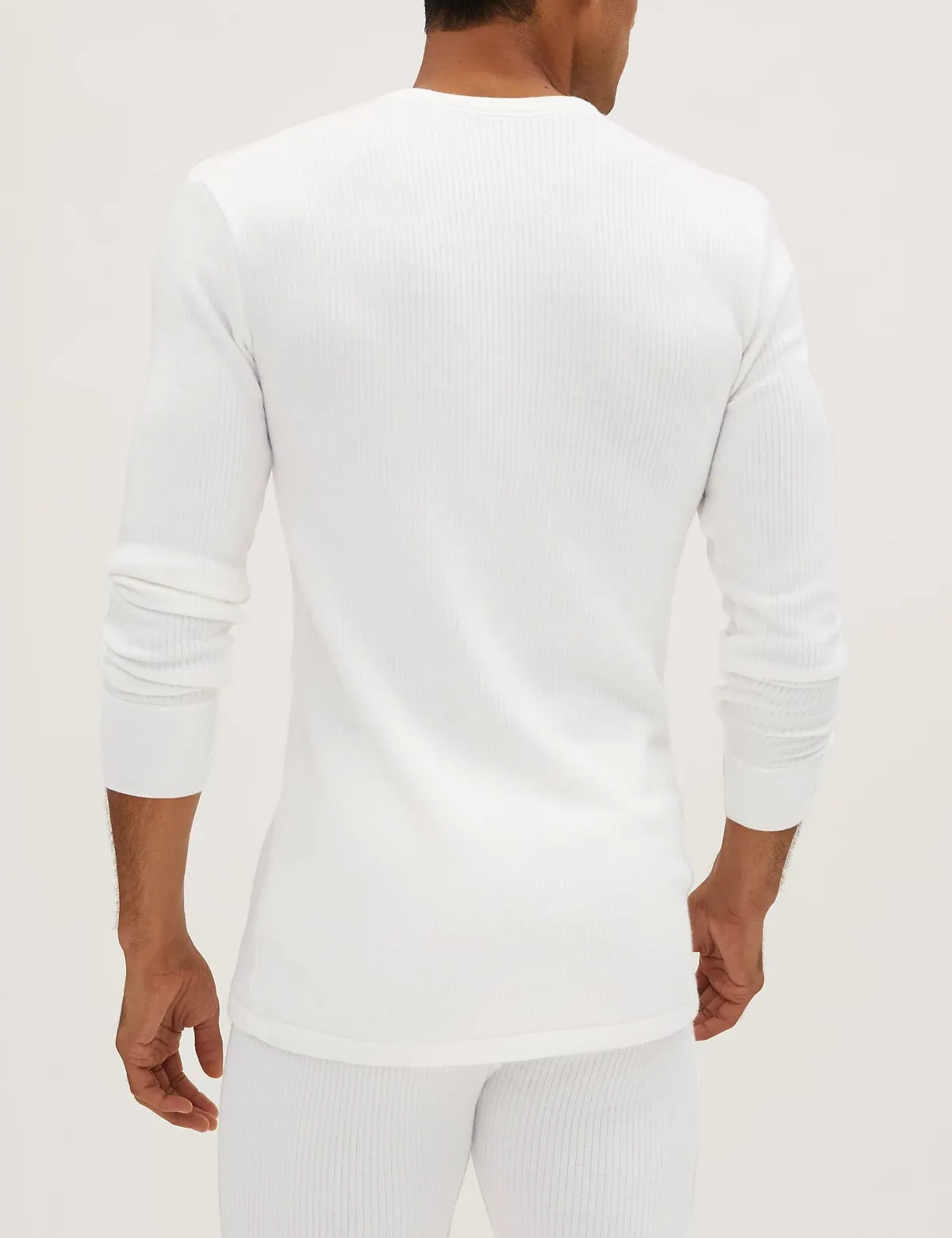 M&S Mens L/S 3-Star Thermal Vest T14/7404W