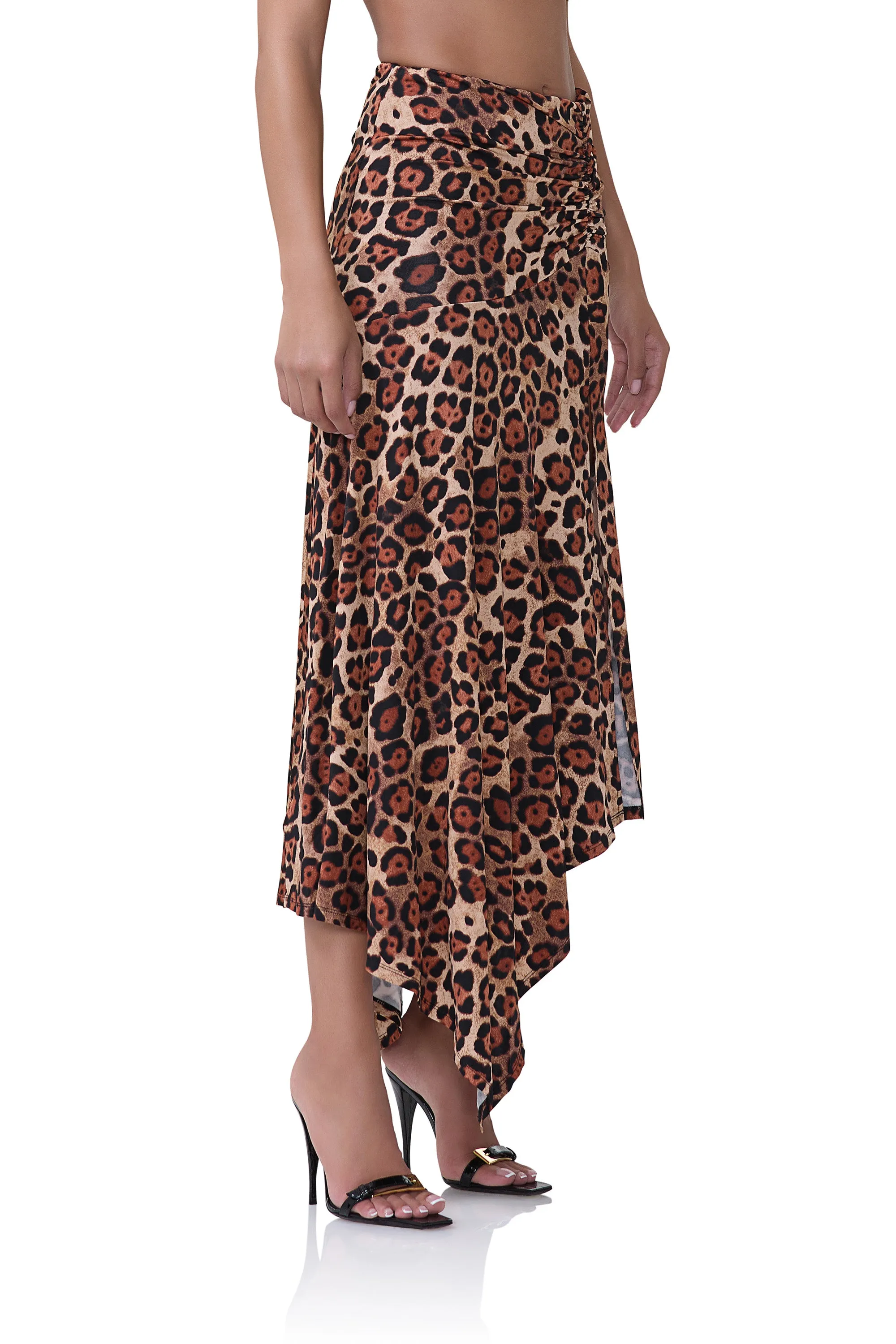 Mattie Skirt - Cocoa Leopard