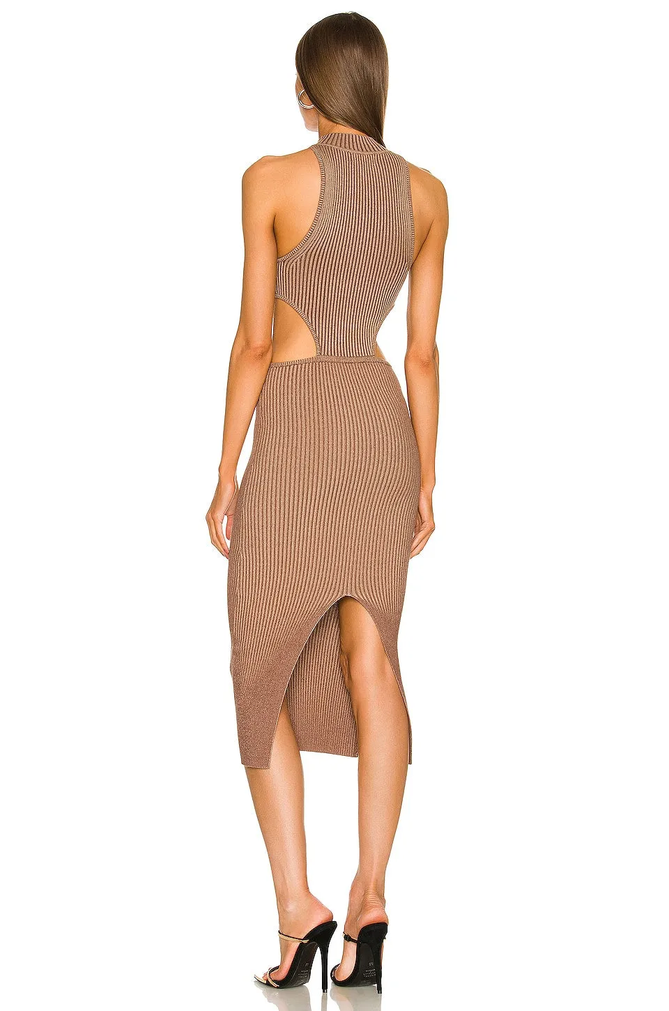 Michael Costello x REVOLVE Lenora dress, brown