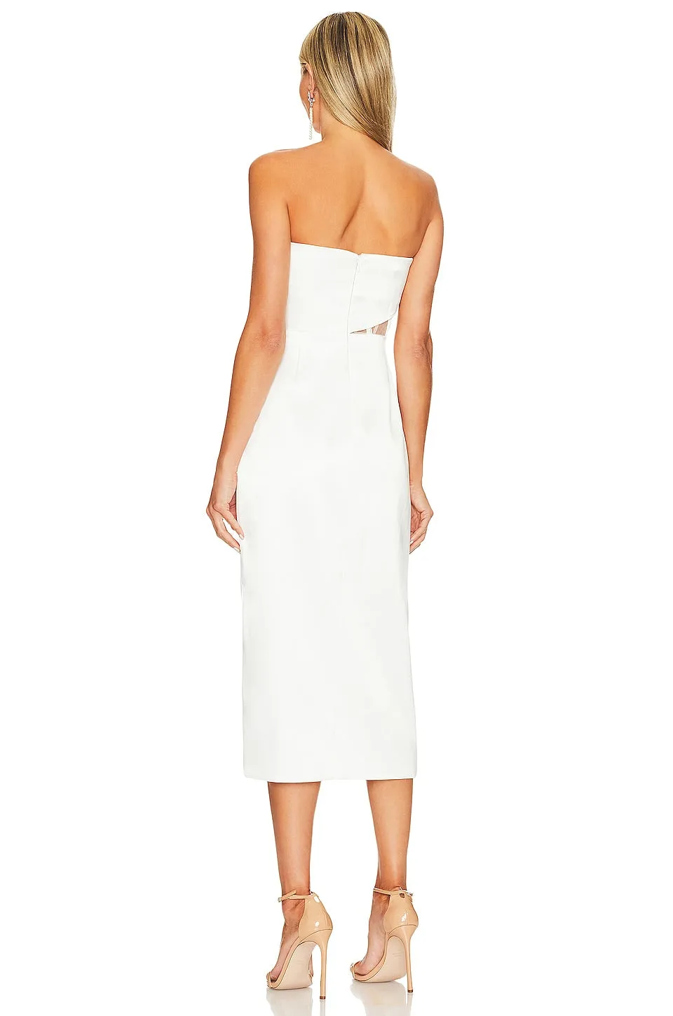Midi dress NBD Noelia, white