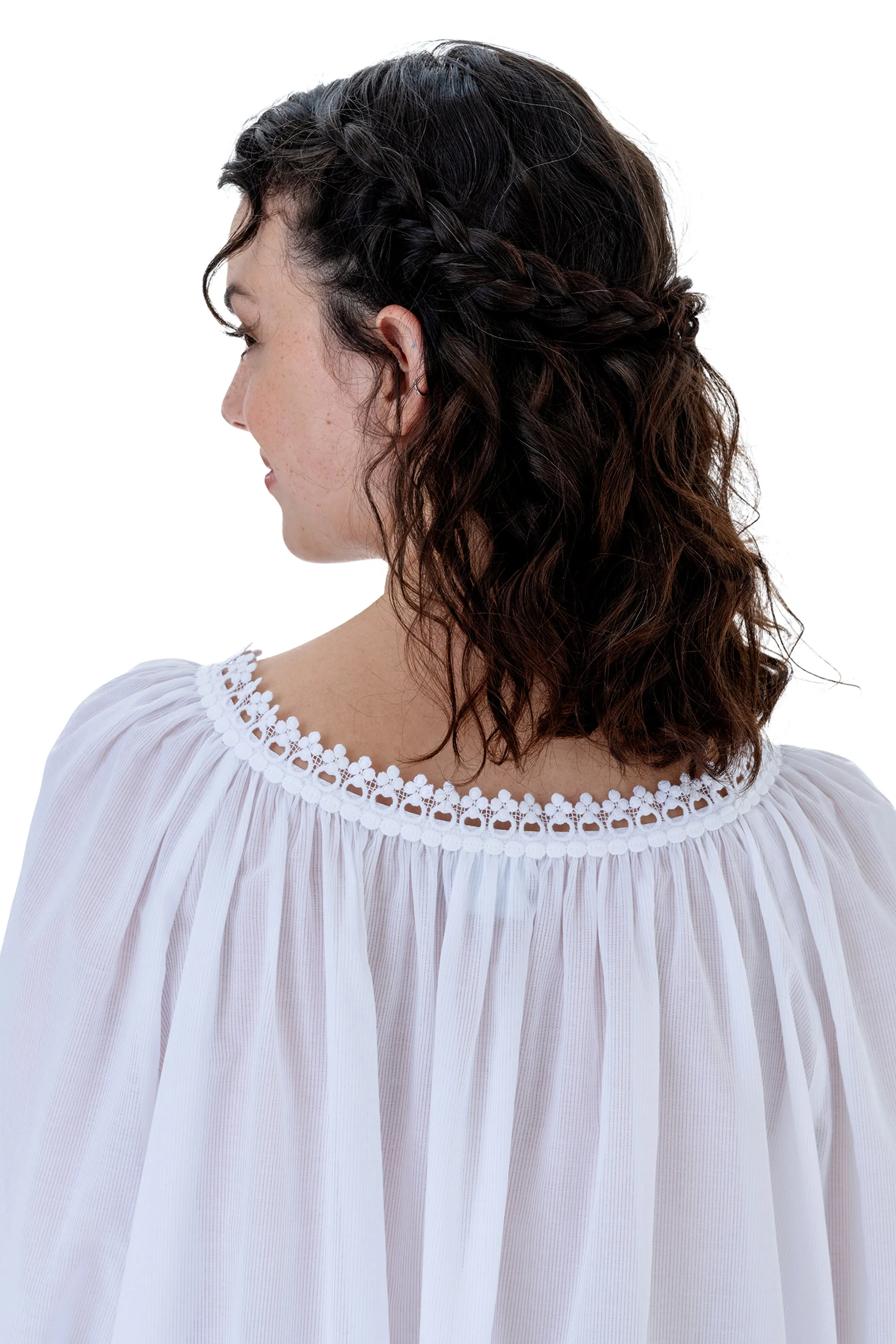 Monica 3NH Long Mousseline Nightdress (in stock, 3-day dispatch)