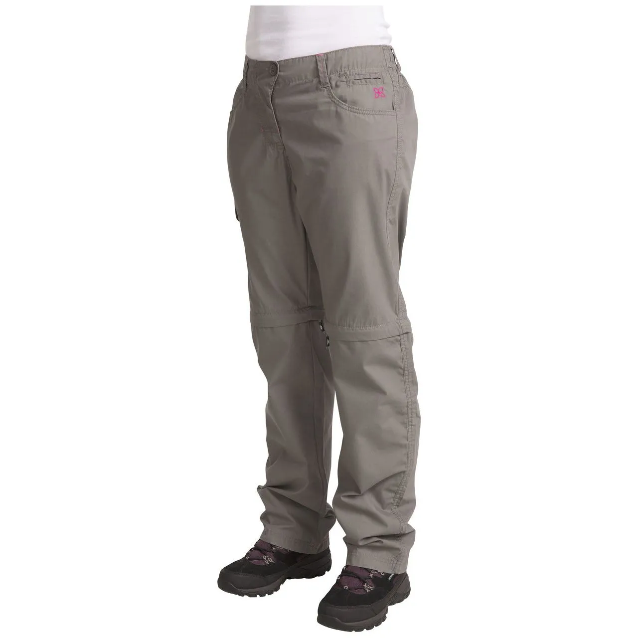 Rambler Convertible Womens Walking Trousers (Zip Off Legs) - Storm Grey
