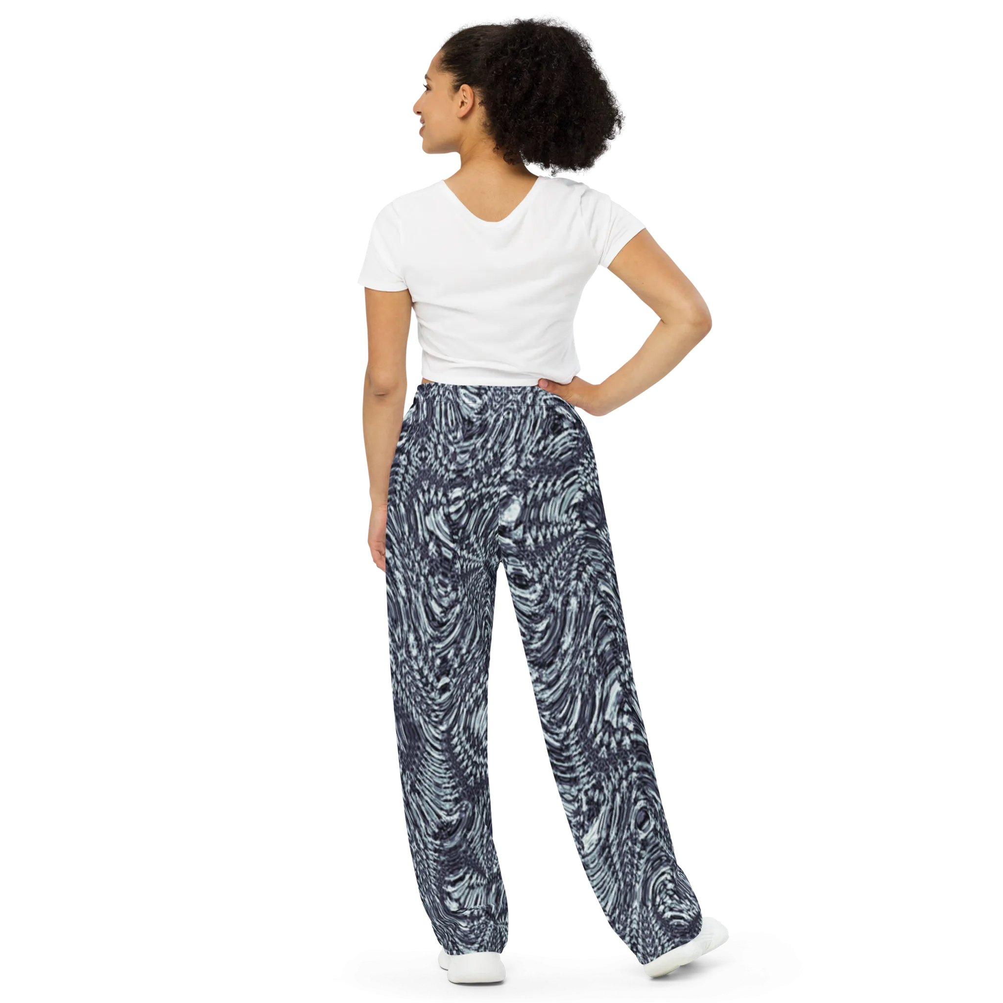 Recursia Alchemical Vision I Women's Wide Leg Pants In Blue