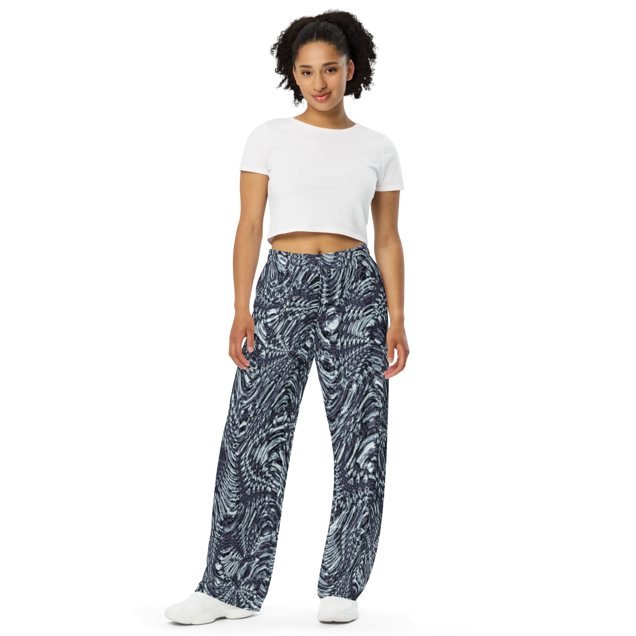Recursia Alchemical Vision I Women's Wide Leg Pants In Blue