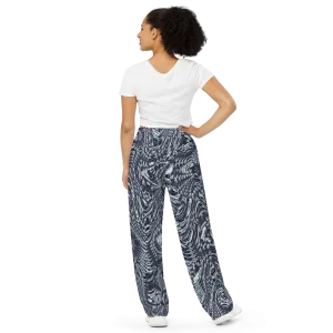 Recursia Alchemical Vision I Women's Wide Leg Pants In Blue