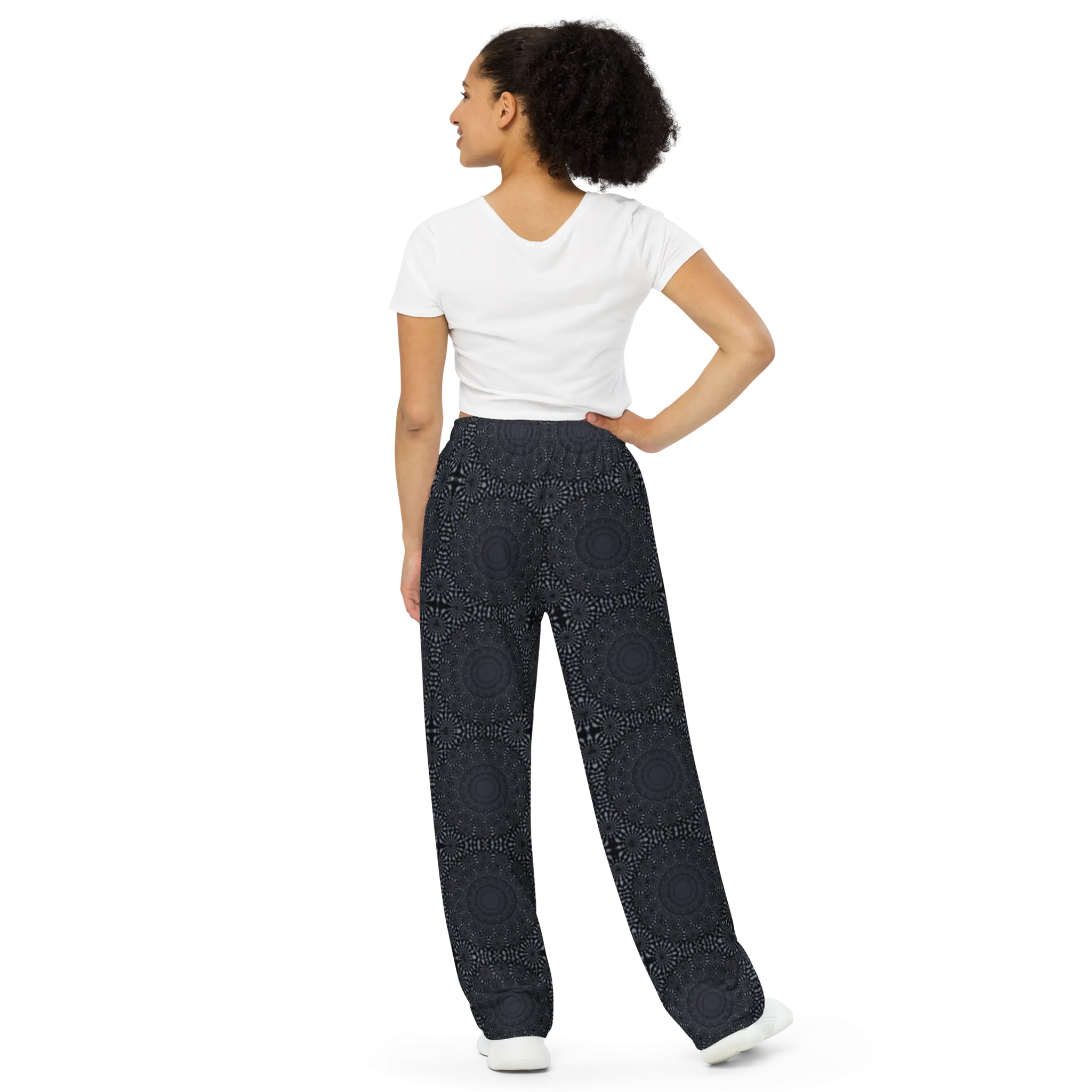 Recursia Desert Dream Women's Wide Leg Pants In Blue