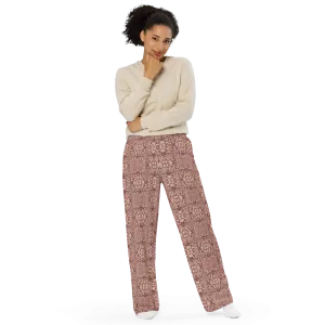 Recursia Indranet Women's Wide Leg Pants In Pink