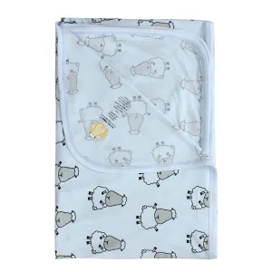 Single Layer Blanket Big Sheepz Blue - 4T