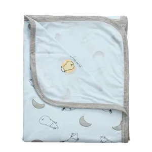 Single Layer Blanket Small Moon & Sheepz Blue - 36M