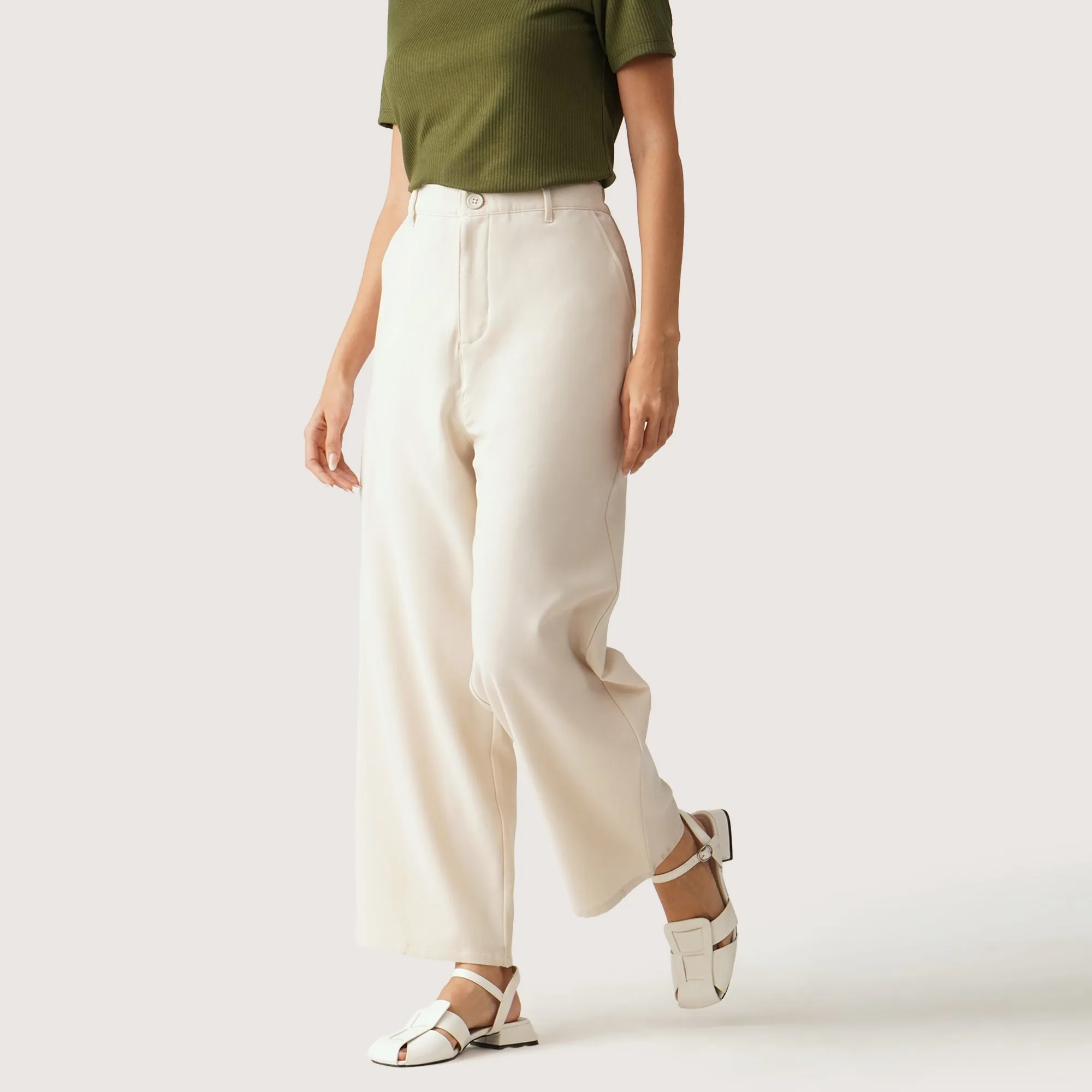 Straight Fit Trousers