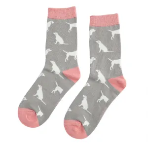 Women's Labradors Socks - Mid Grey