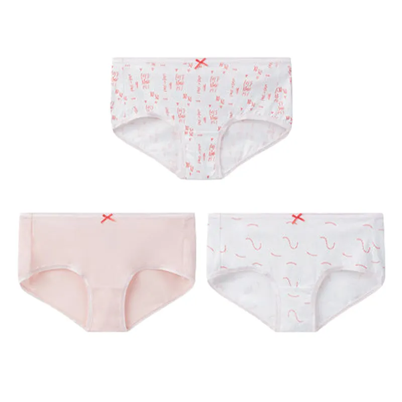 Women's Pure Cotton Printed Mid-Rise Hipster Panties (3pcs Pack)