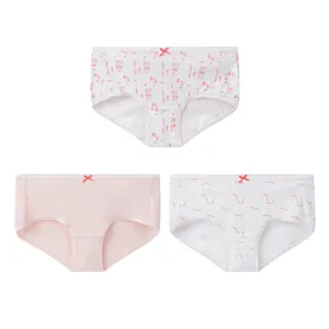 Women's Pure Cotton Printed Mid-Rise Hipster Panties (3pcs Pack)