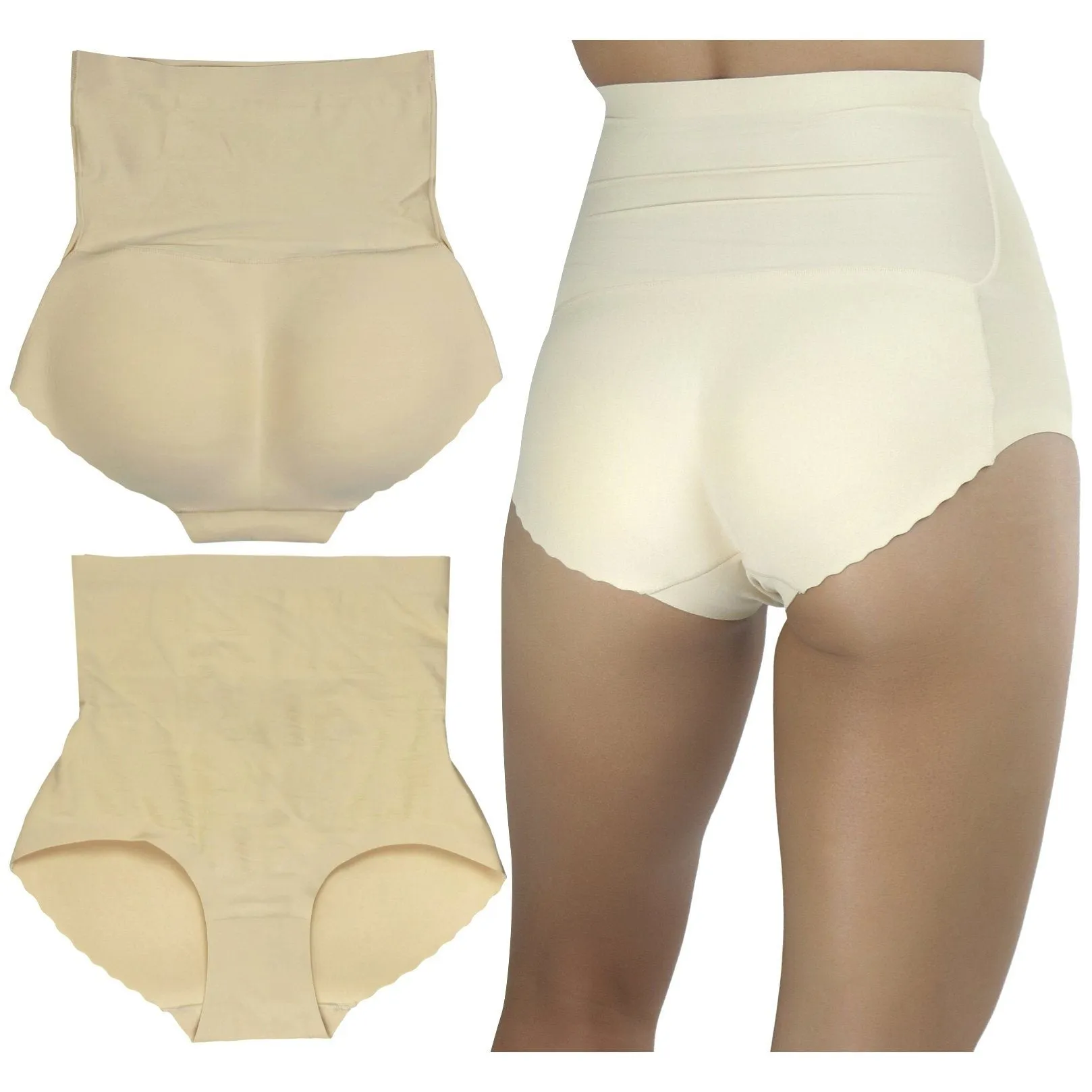 Women's Seamless High Waisted Padded Panty
